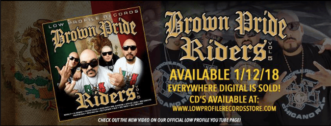 LOWPROFILE RECORDS — BROWN PRIDE RIDERS VOL 5 CD ALL ORDERS COME